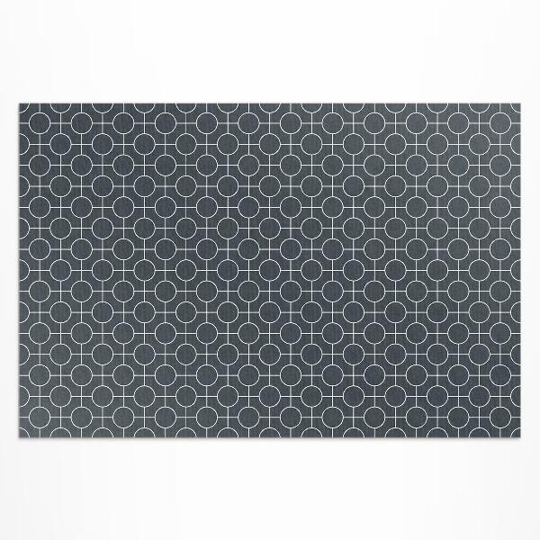 Pvc teppich Kreist Regelmäßiges Geometrisches Muster Ein