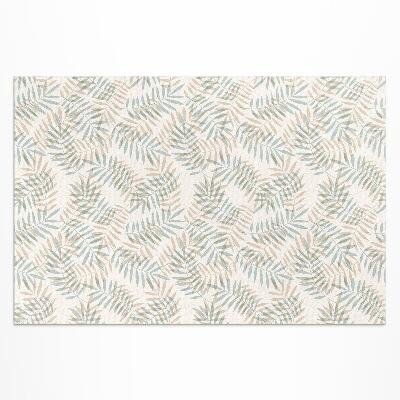 Teppich pvc Zartes Tropisches Blätter-Boho-Muster