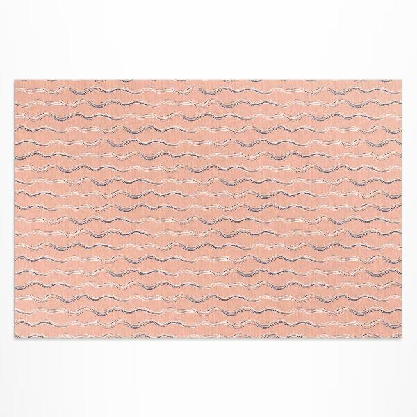 Pvc teppich Boho-Wellen In Pastellfarben