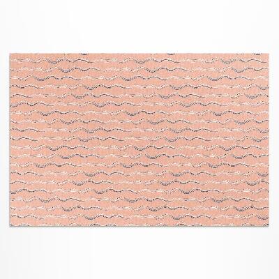 Pvc teppich Boho-Wellen In Pastellfarben