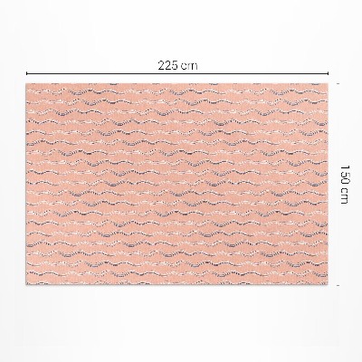 Pvc teppich Boho-Wellen In Pastellfarben