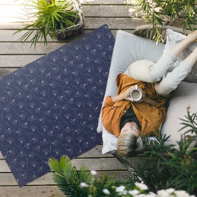 Vinyl teppich läufer Ginkgoblätter Im Vintage-Boho-Stil