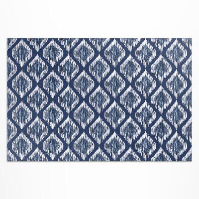 Teppich auf pvc Elegantes Muster Aus Stoffimitat