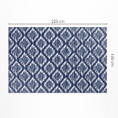 Teppich auf pvc Elegantes Muster Aus Stoffimitat