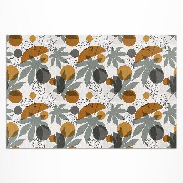 Teppich pvc Illustration Von Boho-Blättern Und -Formen