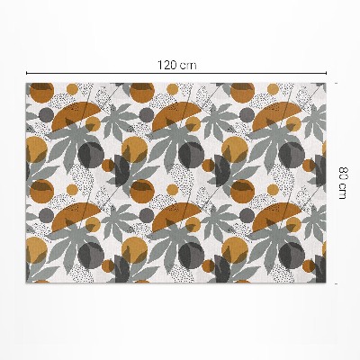 Teppich pvc Illustration Von Boho-Blättern Und -Formen