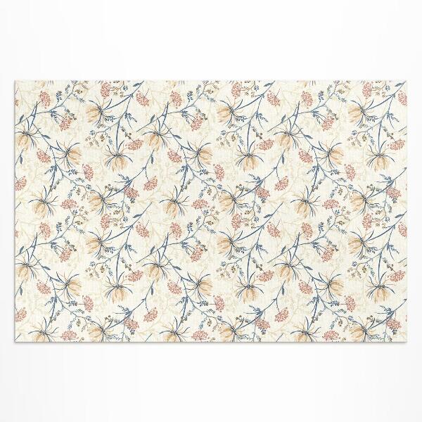 Vinyl teppich läufer Blumenwiese Zartes Boho-Muster