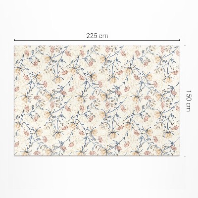 Vinyl teppich läufer Blumenwiese Zartes Boho-Muster