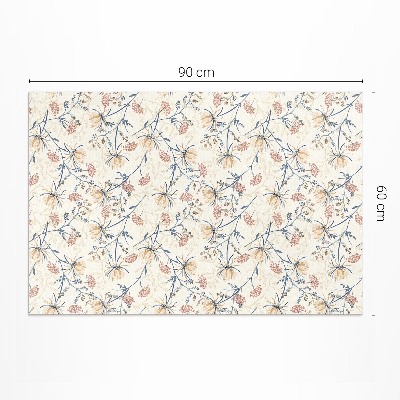 Vinyl teppich läufer Blumenwiese Zartes Boho-Muster
