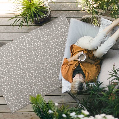 Teppich pvc Blumenwiese Zartes Boho-Muster