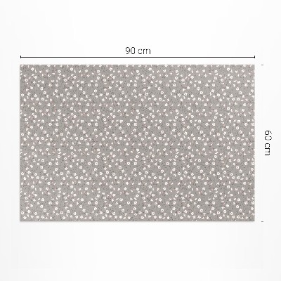 Teppich pvc Blumenwiese Zartes Boho-Muster