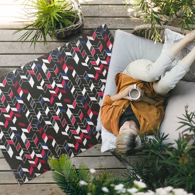 Teppich auf pvc Modernes Design, Trendiges Geometrisches Modell