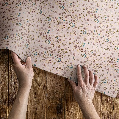 Pvc teppich Kleine Blumen Auf Einer Wiese Im Boho-Stil