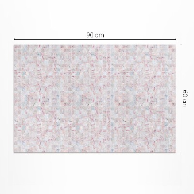 Teppich auf pvc Feine Steinmosaikfliese