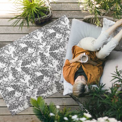 Teppich auf pvc Weinskizze Im Vintage-Stil