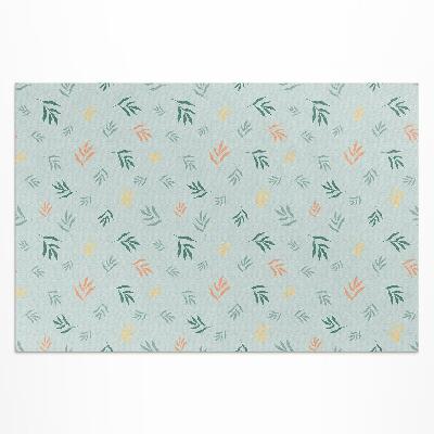 Pvc teppich Kleine Zweige Mit Boho-Blumenmotiven