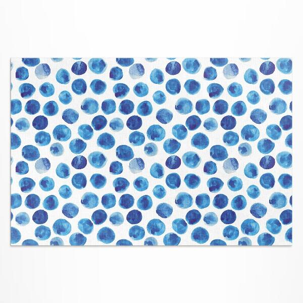 Teppich auf pvc Aquarellpunkte Bemalte Formen