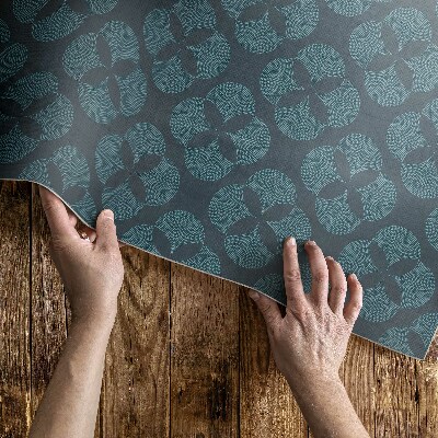 Pvc teppich Geometrisches Muster Mit Vierblättrigem Kleeblatt