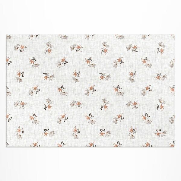 Teppich pvc Kleine Blumen Auf Boho-Stoff
