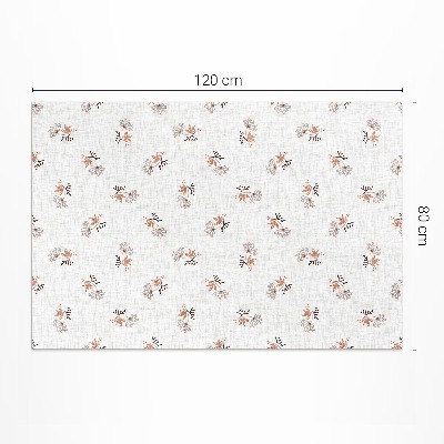 Teppich pvc Kleine Blumen Auf Boho-Stoff