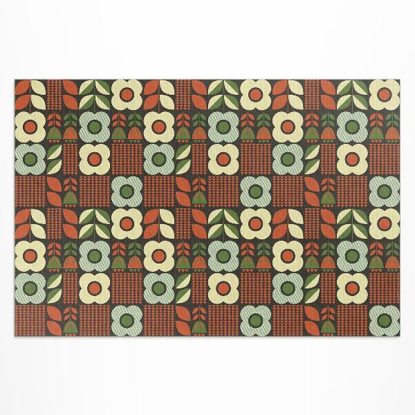 Teppich pvc Beliebte Blumenillustration