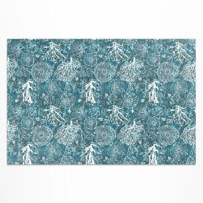 Teppich auf pvc Muster Inspiriert Von Meeresflora Und -Fauna
