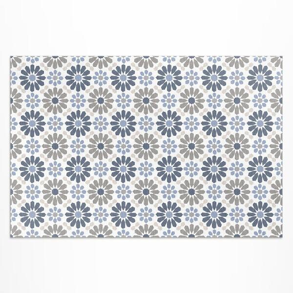 Pvc teppich Pastellblumen, Zartes Regelmäßiges Muster