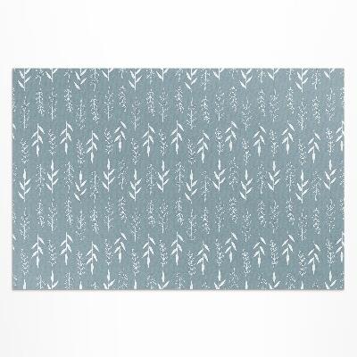 Pvc teppich Minimalistische Illustration Von Zweigen Und Blättern