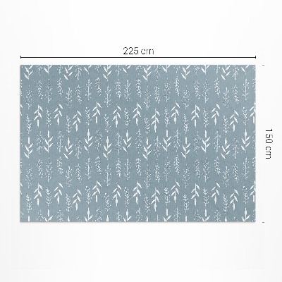 Pvc teppich Minimalistische Illustration Von Zweigen Und Blättern