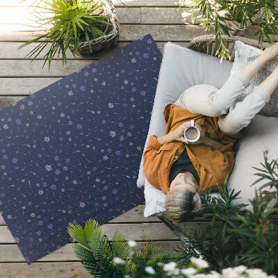 Vinyl teppich läufer Feine Feld-Boho-Blumen