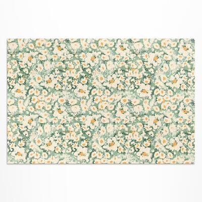 Vinyl teppich Wiesenfeld Mit Abstrakten Blumen Bemalt