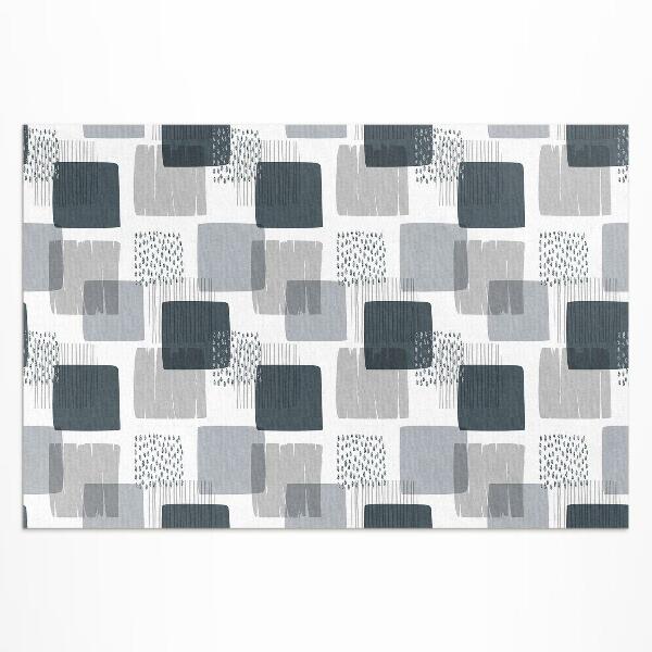 Vinyl teppich Retro Bemalte Quadrate