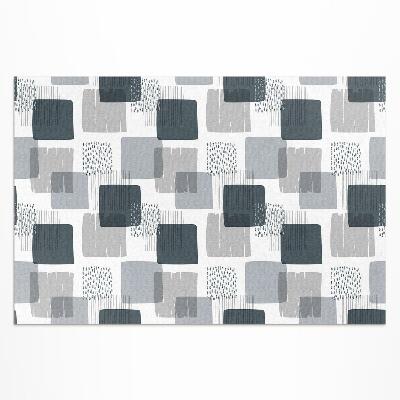 Vinyl teppich Retro Bemalte Quadrate