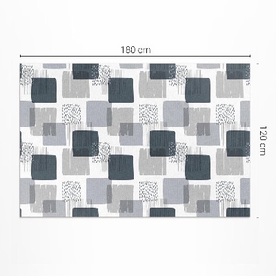 Vinyl teppich Retro Bemalte Quadrate