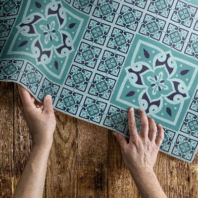 Vinyl teppich läufer Dekorative Fliesen Im Spanischen Stil