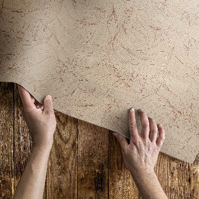 Vinyl teppich läufer Lineare Herbstblätter Im Boho-Stil