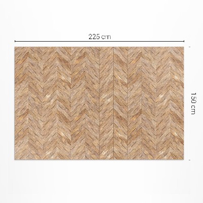 Vinyl teppich läufer Vintage-Holzparkett Mit Fischgrätenmuster