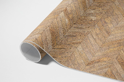Vinyl teppich läufer Vintage-Holzparkett Mit Fischgrätenmuster