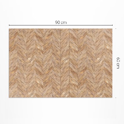 Vinyl teppich läufer Vintage-Holzparkett Mit Fischgrätenmuster