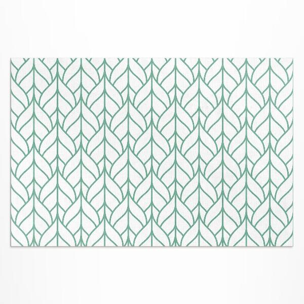 Vinyl teppich Minimalistisches Lineares Blattmuster