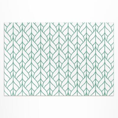 Vinyl teppich Minimalistisches Lineares Blattmuster