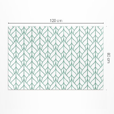 Vinyl teppich Minimalistisches Lineares Blattmuster
