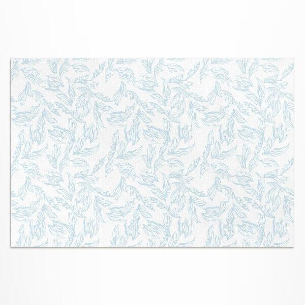 Pvc teppich Elegante Vintage-Blattskizze