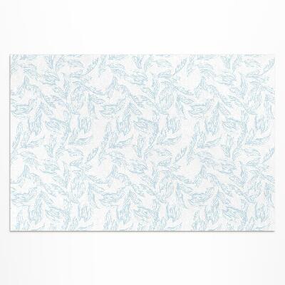 Pvc teppich Elegante Vintage-Blattskizze