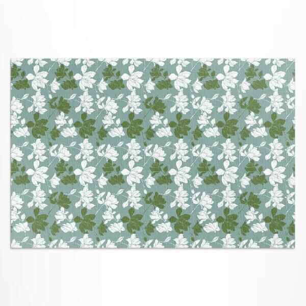 Teppich auf pvc Dezentes Blumenmuster