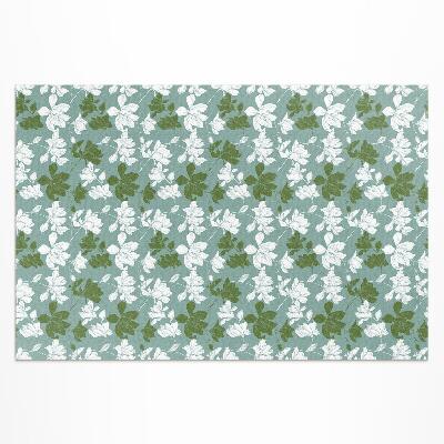 Teppich auf pvc Dezentes Blumenmuster