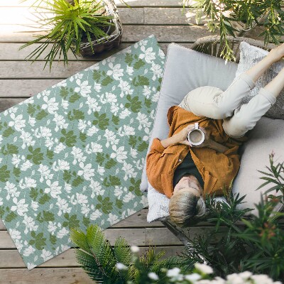 Teppich auf pvc Dezentes Blumenmuster