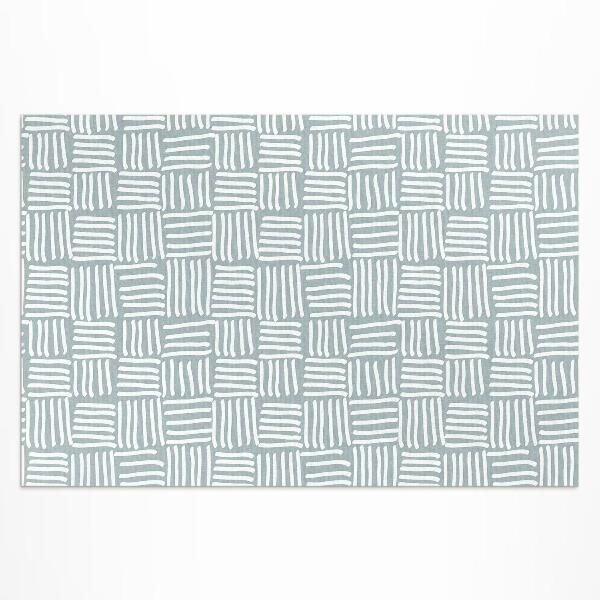 Pvc teppich Minimalistisches Boho-Karomuster