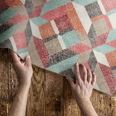 Vinyl teppich läufer Tragbares Geometrisches Muster