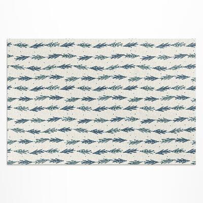 Teppich pvc Dekoratives Boho-Muster Mit Feinen Blättern